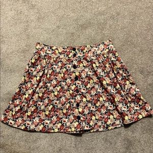 Floral tapestry skirt